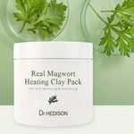 Dr.HEDISON Real Mugwort Heating Clay Pack 265g K-Beauty Pore Clarifying Soothing Moisture Warm Massage Mask _ Made in Korea